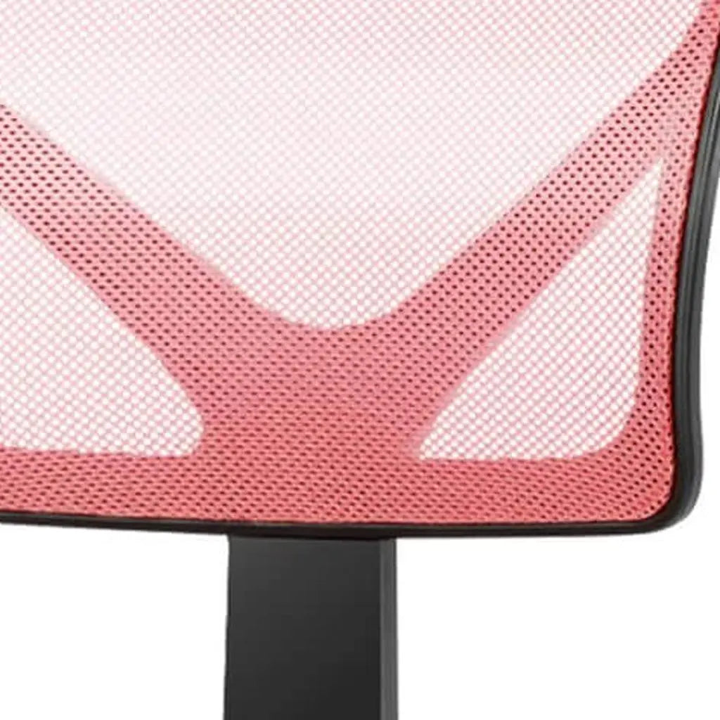 Black and Pink Adjustable Height Swivel Rolling Office Chair Homeroots Office