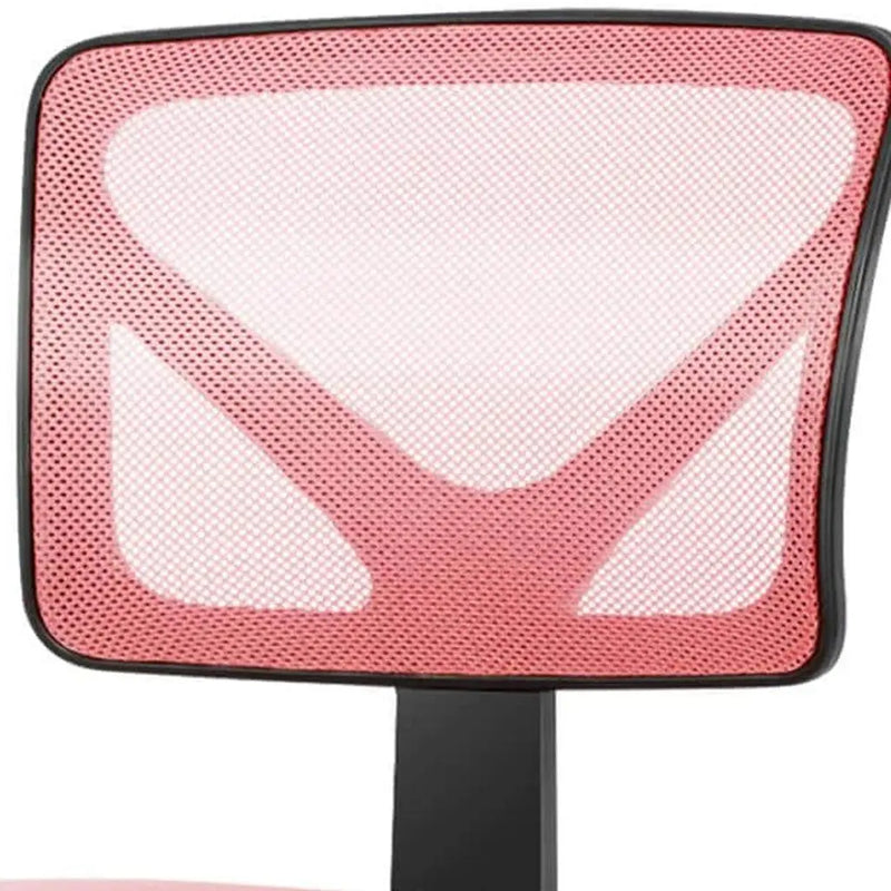 Black and Pink Adjustable Height Swivel Rolling Office Chair Homeroots Office