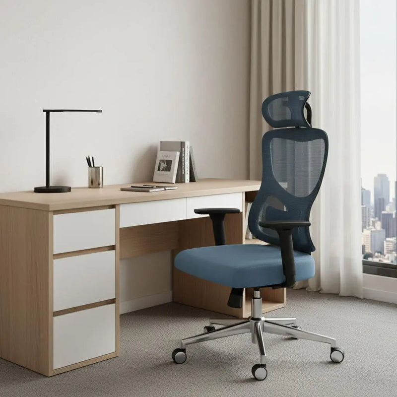 Black and Silver Adjustable Height Swivel Rolling Office Chair Homeroots Office