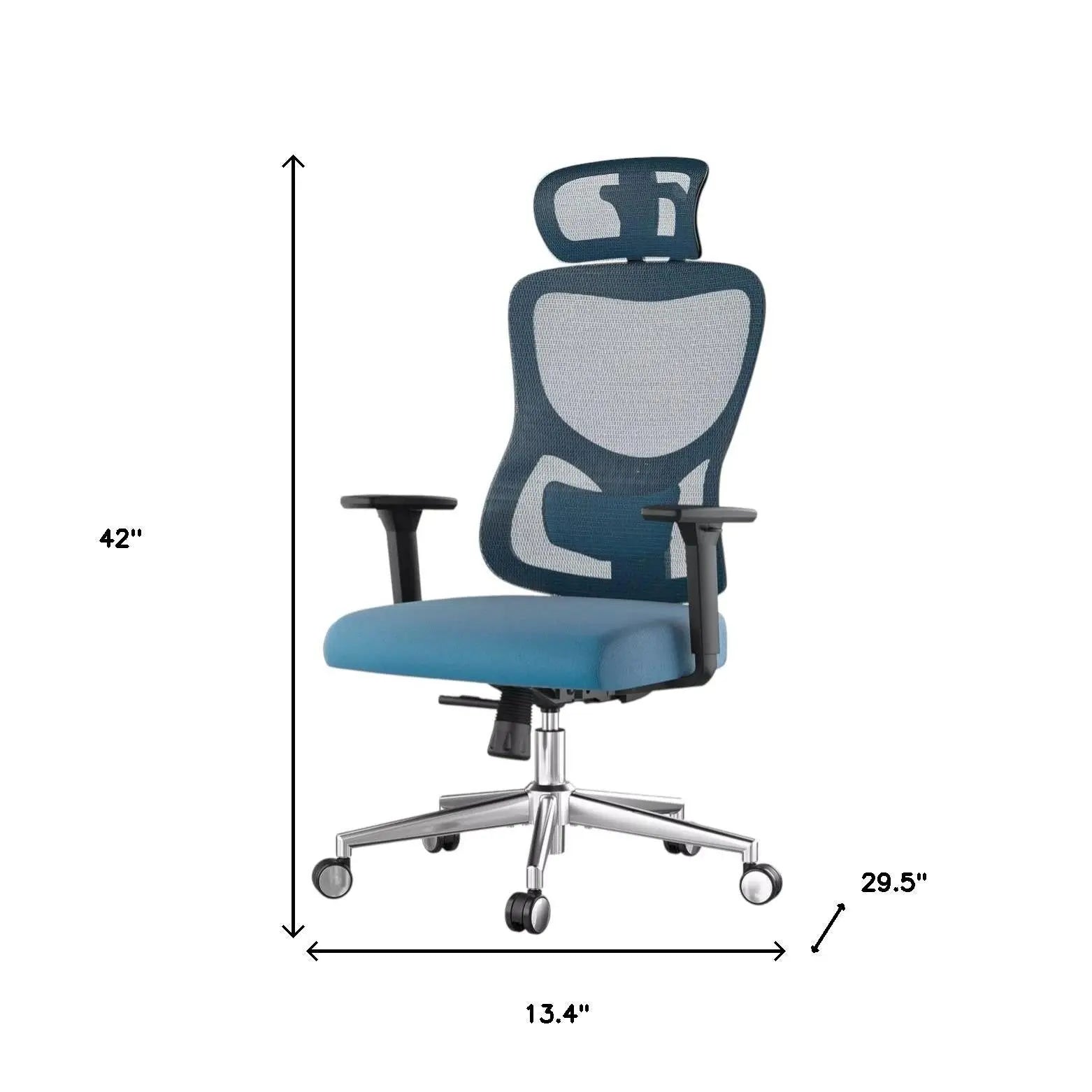 Black and Silver Adjustable Height Swivel Rolling Office Chair Homeroots Office