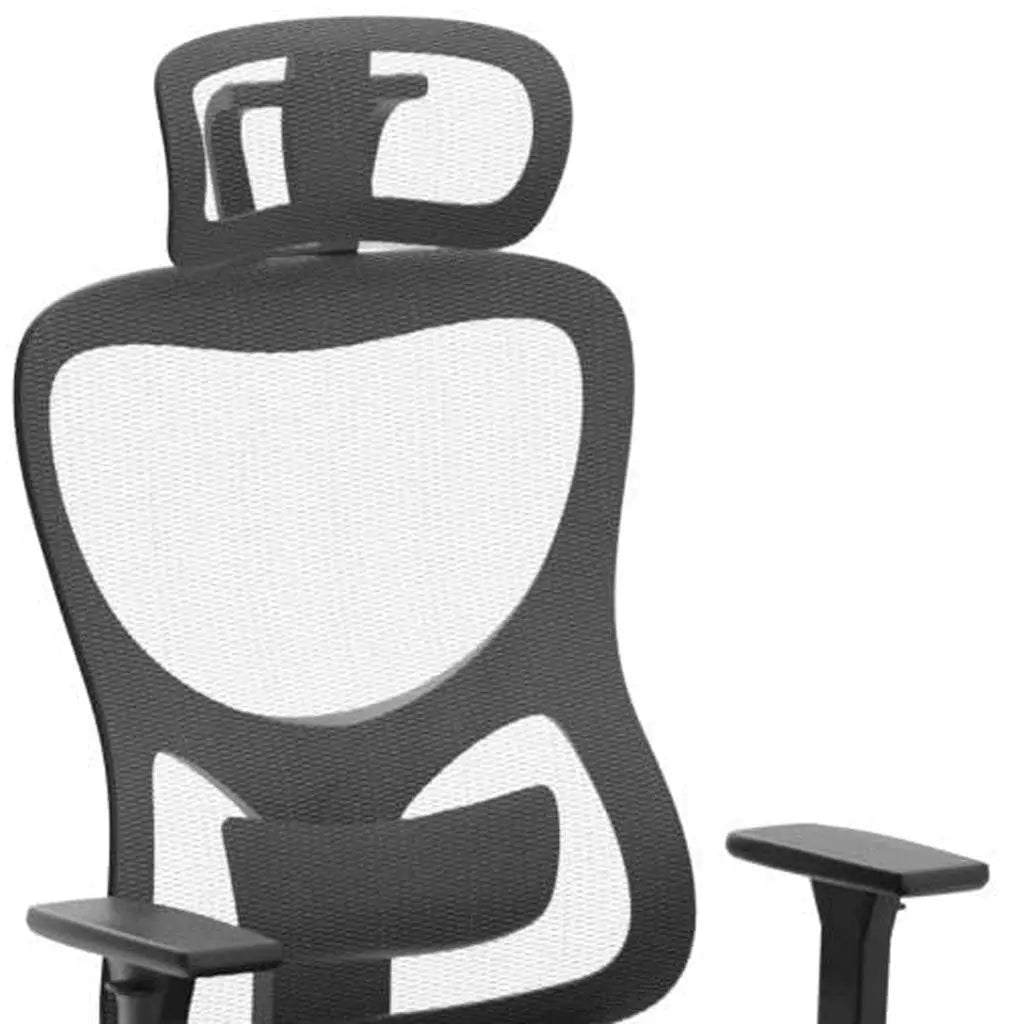 Black and Silver Adjustable Height Swivel Rolling Office Chair Homeroots Office