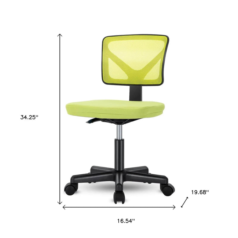 Black and Yellow Adjustable Height Swivel Rolling Office Chair Homeroots Office