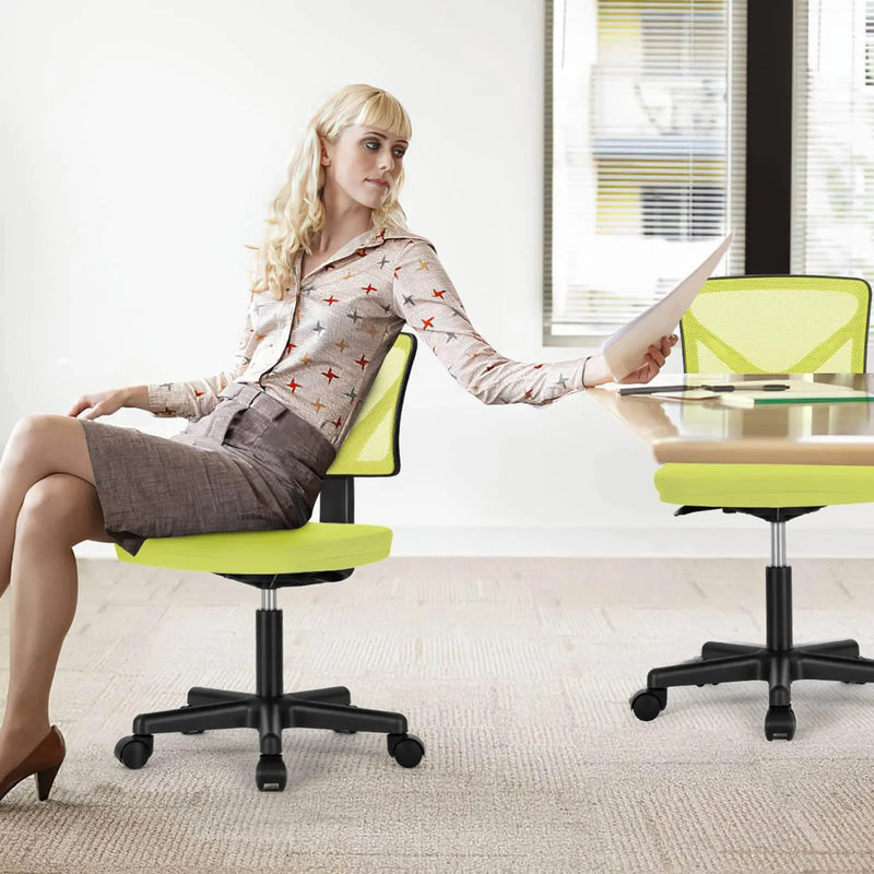 Black and Yellow Adjustable Height Swivel Rolling Office Chair Homeroots Office