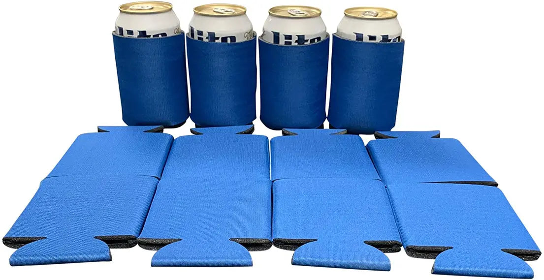 Blank Beer Can Cooler Sleeves, Plain Collapsible Soda Cover Coolies Kool Products