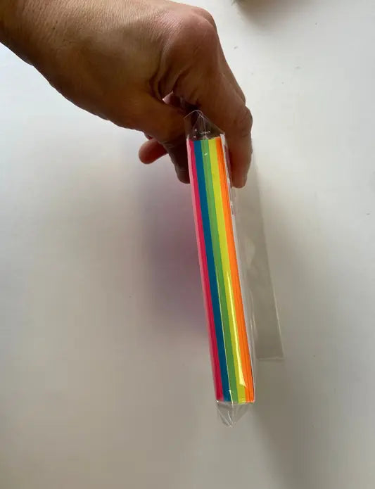 Blank Index Cards-  Assorted Color Creative Shapes