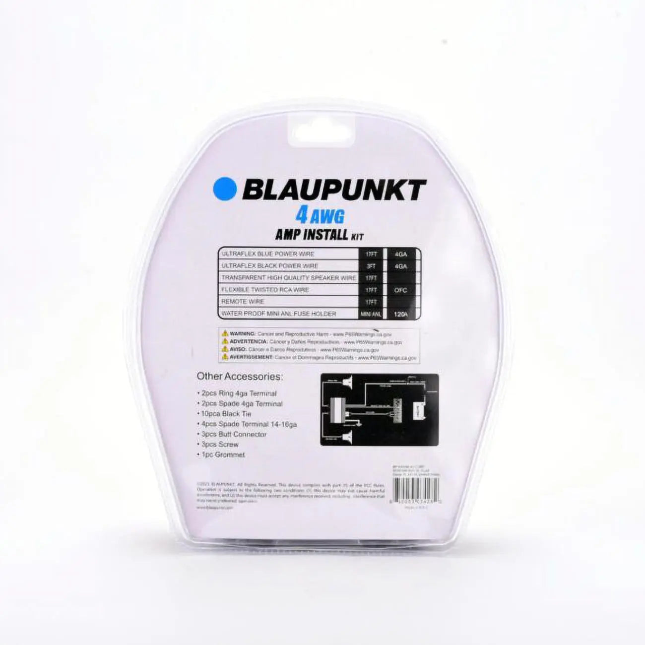 Blaupunkt 4 Gauge Amplifier Kit With Cca Cables Blaupunkt