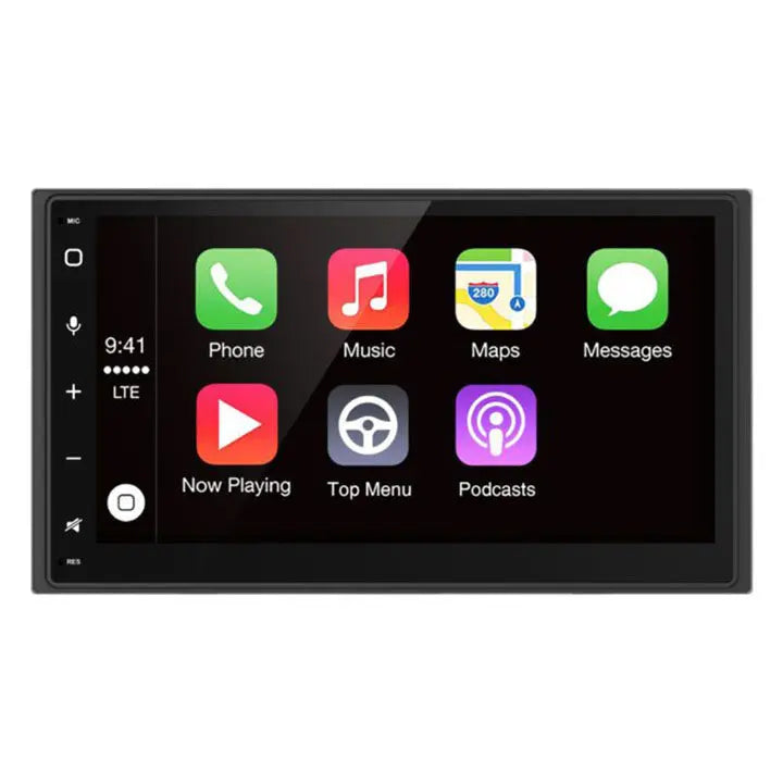 Blaupunkt 6.75″ Double Din Mechless Fixed Face Touchscreen Receiver With Apple Carplay/android Auto Blaupunkt