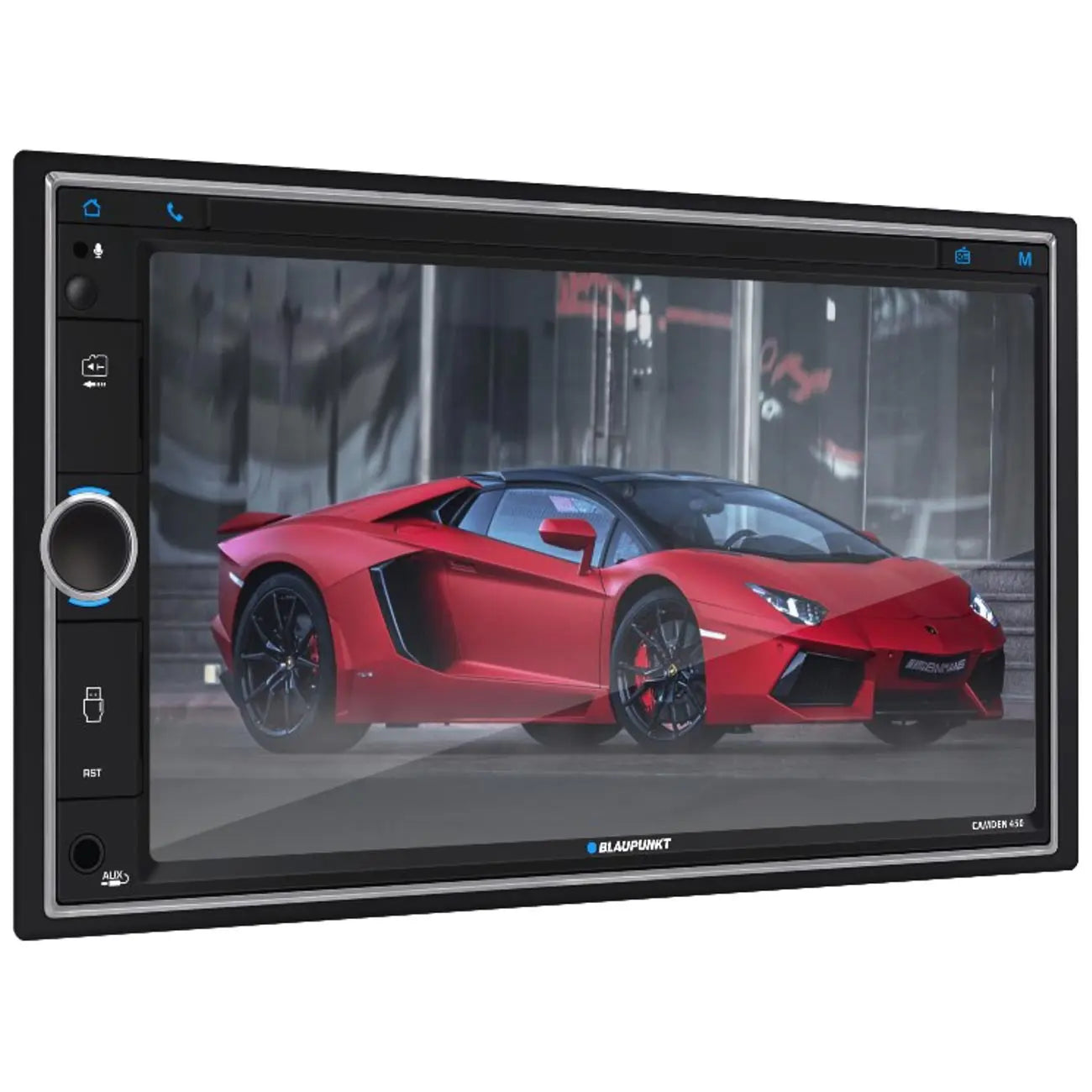 Blaupunkt 6.95” Double Din Fixed Face Touchscreen Mechless Receiver With Bluetooth Usb/sd Inputs An Blaupunkt