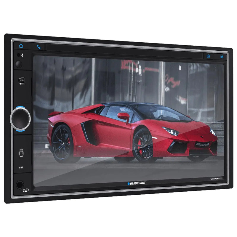 Blaupunkt 6.95” Double Din Fixed Face Touchscreen Mechless Receiver With Bluetooth Usb/sd Inputs An Blaupunkt