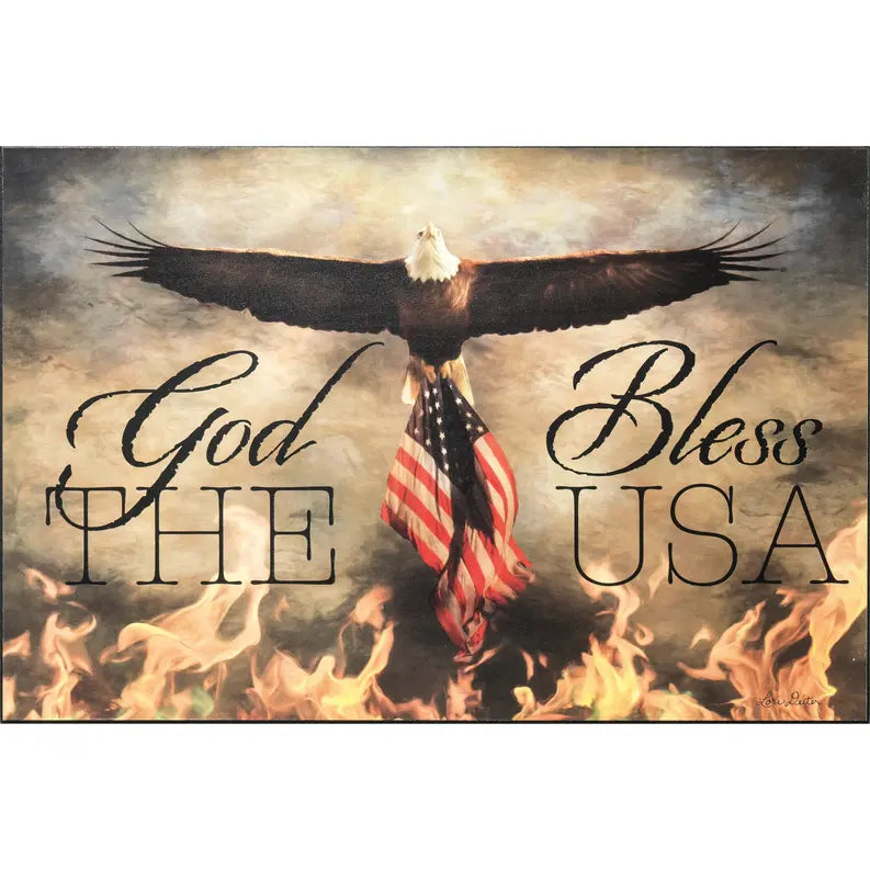 Blaze of Glory God Bless Wall Plaque Dicksons Inc