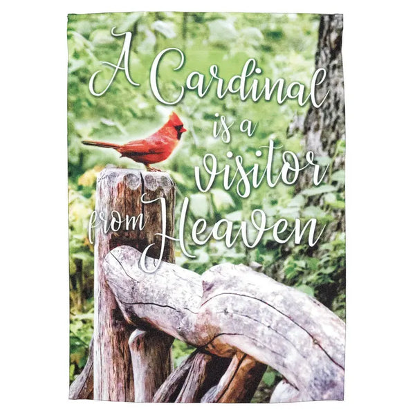 Blessed Cardinal Print Garden Flag Dicksons Inc