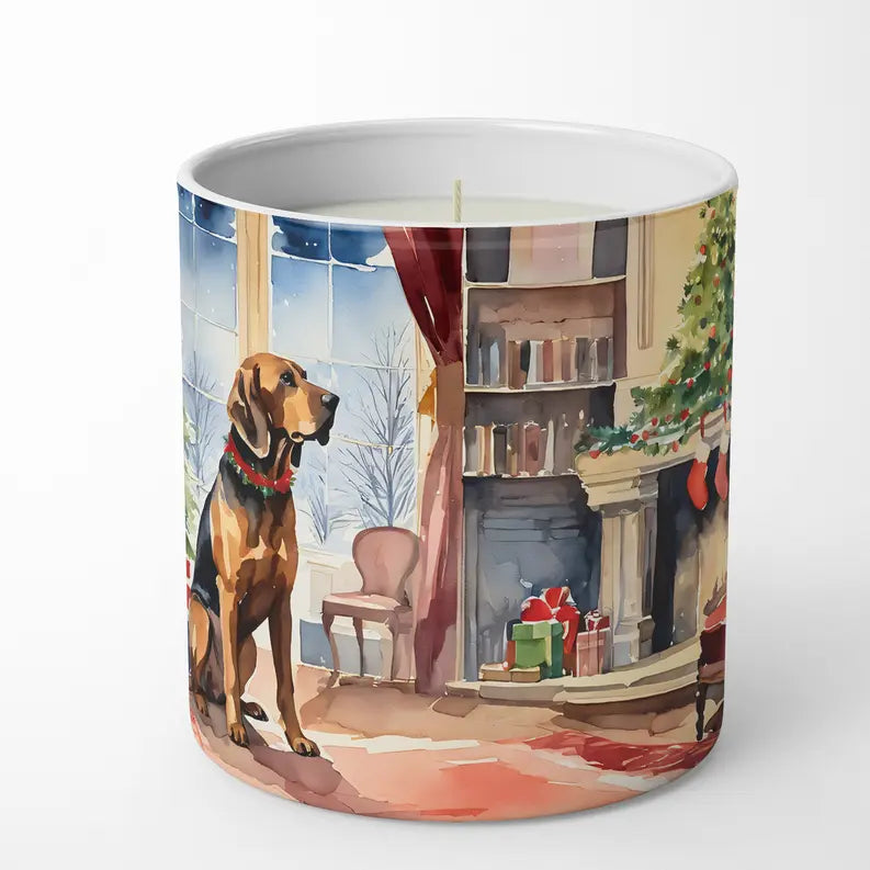 Bloodhound Cozy Christmas Decorative Soy Candle Caroline's Treasures