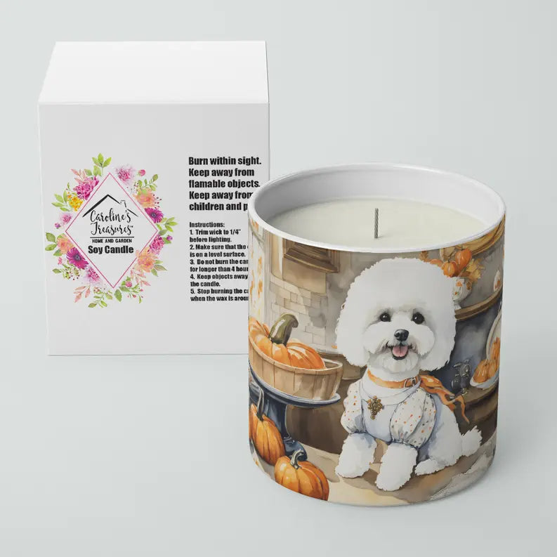 Bloodhound Fall Kitchen Pumpkins Decorative Soy Candle Caroline's Treasures