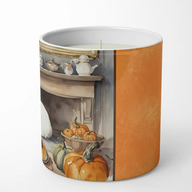 Bloodhound Fall Kitchen Pumpkins Decorative Soy Candle Caroline's Treasures