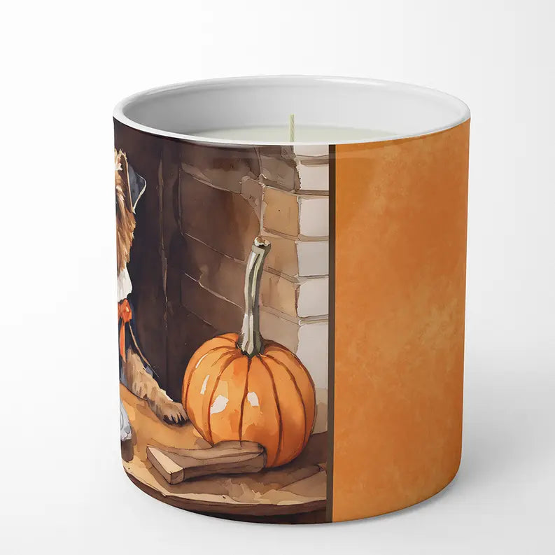 Bloodhound Fall Kitchen Pumpkins Decorative Soy Candle Caroline's Treasures