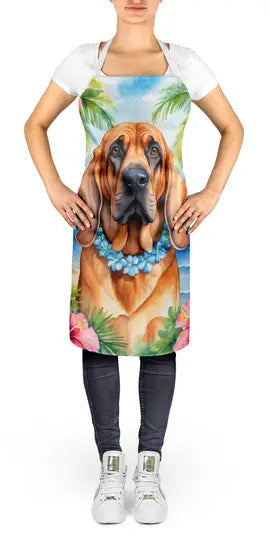 Bloodhound Luau Apron Caroline's Treasures