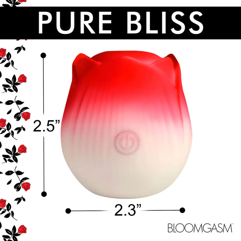 Bloomgasm Pulsing Petals Throbbing Rose Stimulator Red XR Brands