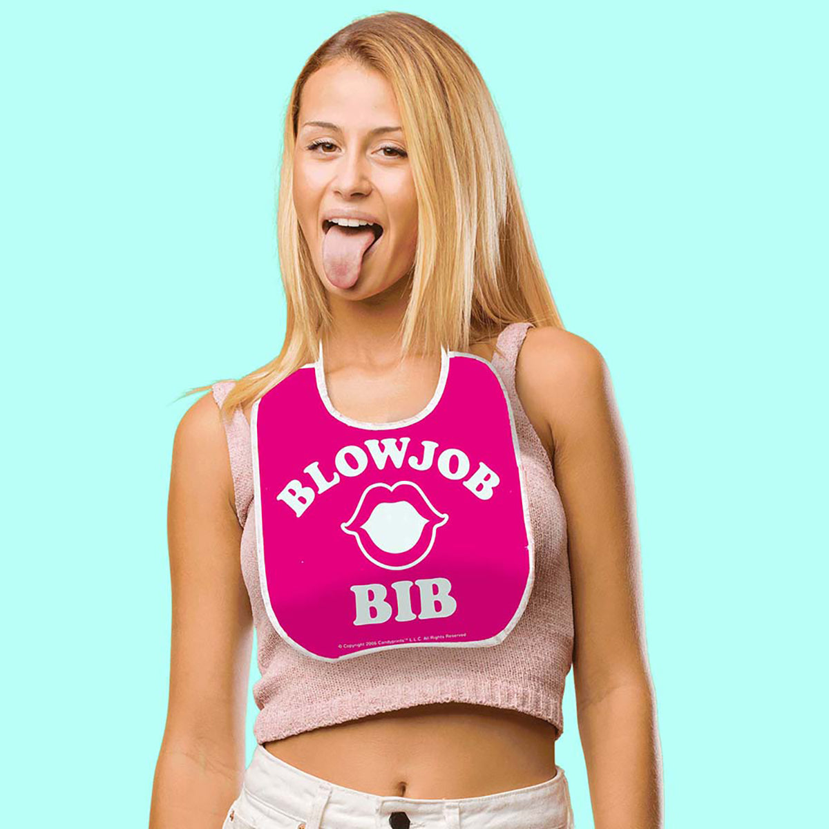 Blow Job Bib Pink Little Genie