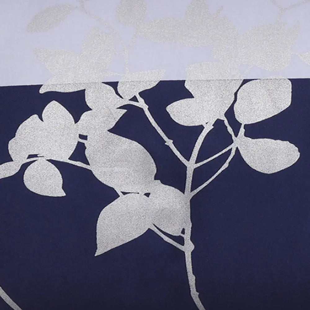 Blue And White King Cotton Washable Duvet Cover Set With Two Shams Homeroots Bed & Bath