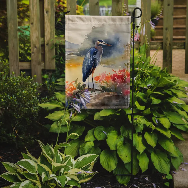 Blue Heron Garden Flag Caroline's Treasures