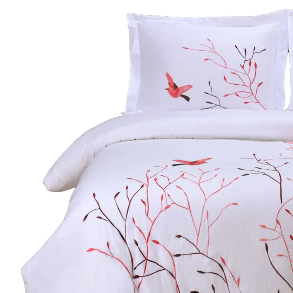 Blue King Cotton Washable Duvet Cover Set With Two Shams Homeroots Bed & Bath