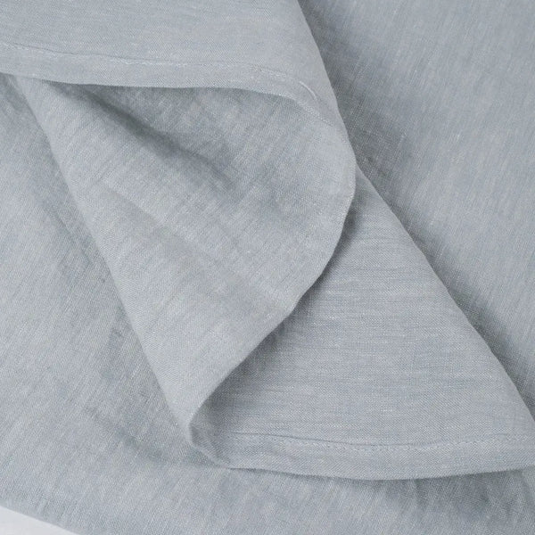 Blue Linen Full Double Flat Sheet Homeroots Bed & Bath