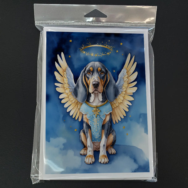 Bluetick Coonhound My Angel Greeting Cards Pack of 8 Caroline's Treasures