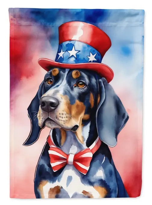 Bluetick Coonhound Patriotic American Garden Flag Caroline's Treasures