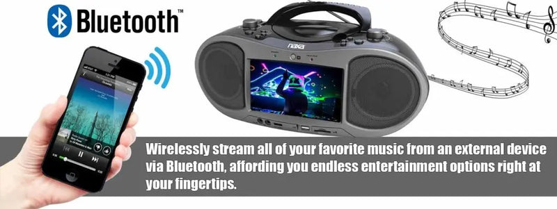 Bluetooth DVD Boombox Naxa Electronics