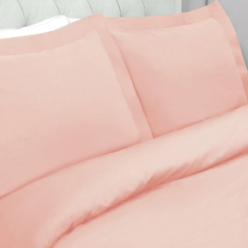 Blush Twin Cotton Washable Duvet Cover Set With Sham Homeroots Bed & Bath