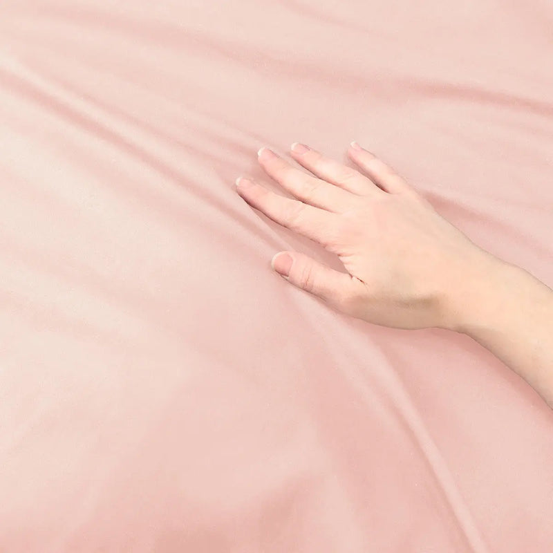 Blush Twin Cotton Washable Duvet Cover Set With Sham Homeroots Bed & Bath