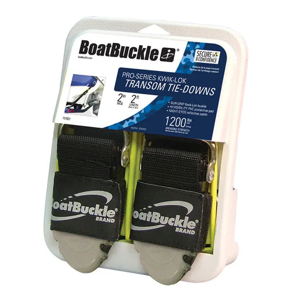 Boatbuckle Pro Series Kwik Lok Transom Tie-downs (pair) BOATBUCKLE
