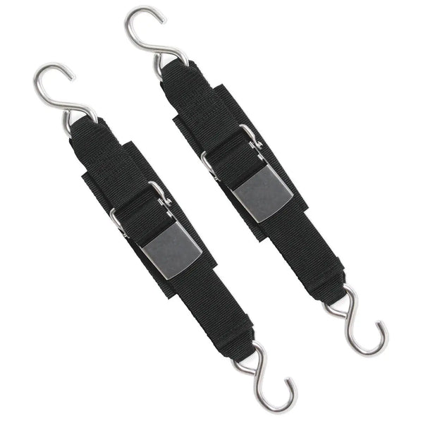 Boatbuckle Stainless Steel Kwik Lok Transom Tie-down (pair) BOATBUCKLE