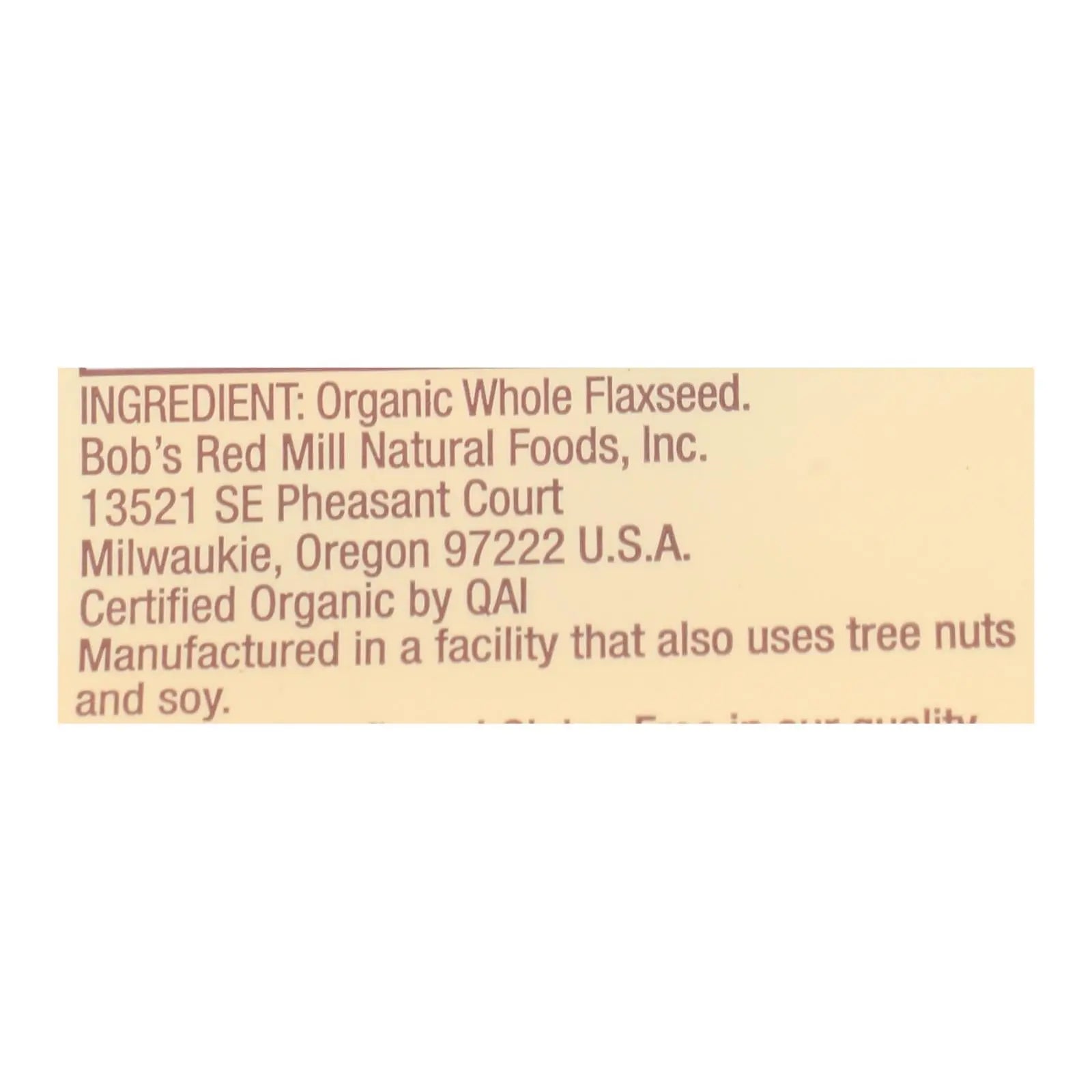 Bob's Red Mill - Flaxseed Brown - Case Of 4-13 Oz Bob's Red Mill