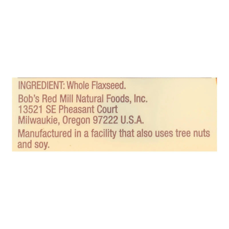 Bob's Red Mill - Flaxseeds Brown Gluten Free - Case Of 4-13 Oz Bob's Red Mill