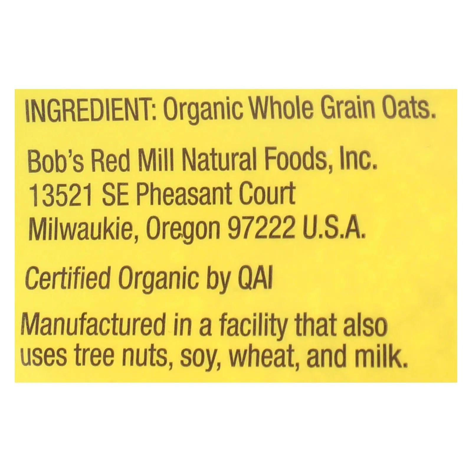 Bob's Red Mill - Oatmeal - Organic Scottish  - Case Of 4 - 20 Oz. Bob's Red Mill