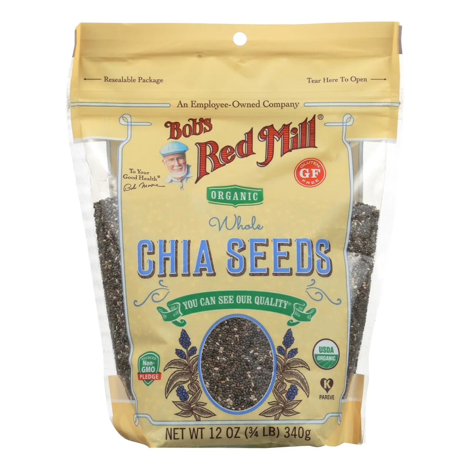 Bob's Red Mill - Seeds Chia - Case Of 5-12 Oz Bob's Red Mill