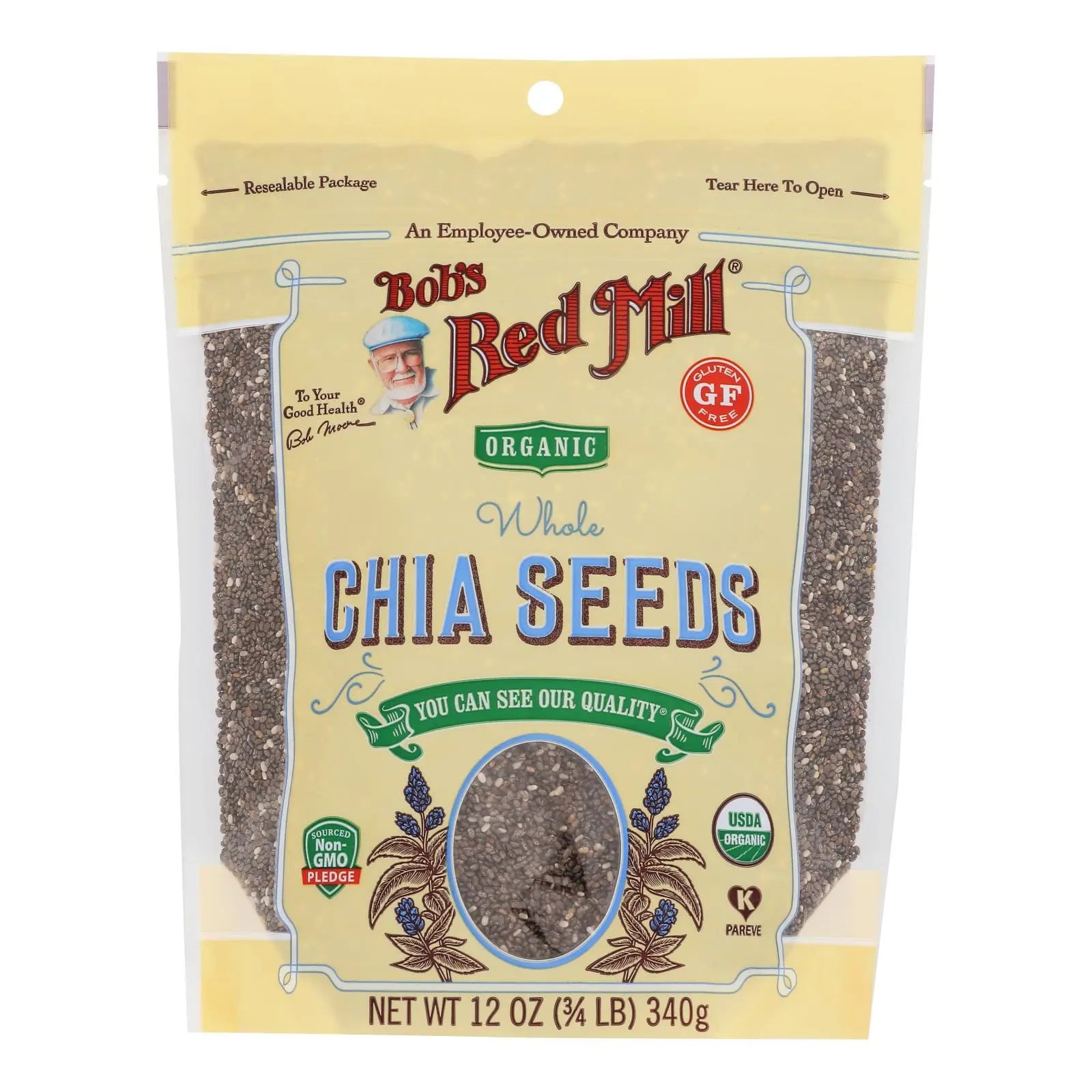 Bob's Red Mill - Seeds Chia - Case Of 5-12 Oz Bob's Red Mill