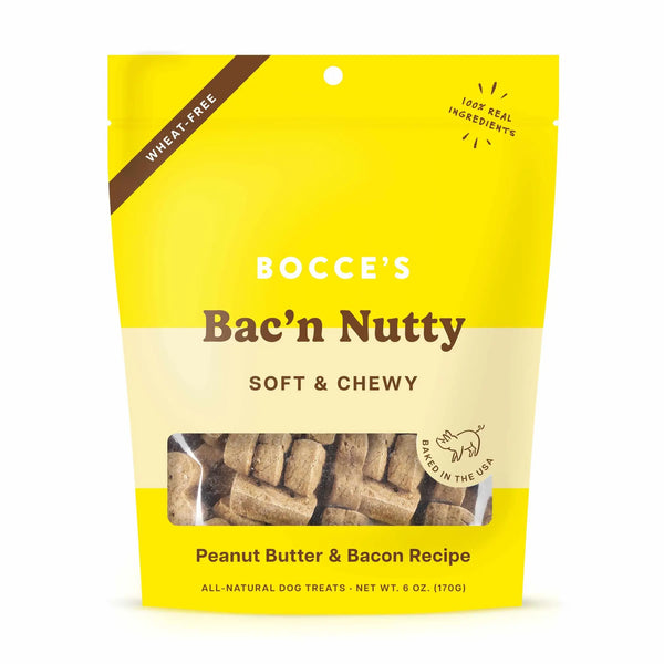 Bocce's Bakery Bac'N Nutty Soft & Chewy Dog Treats 6oz Bocce's Bakery