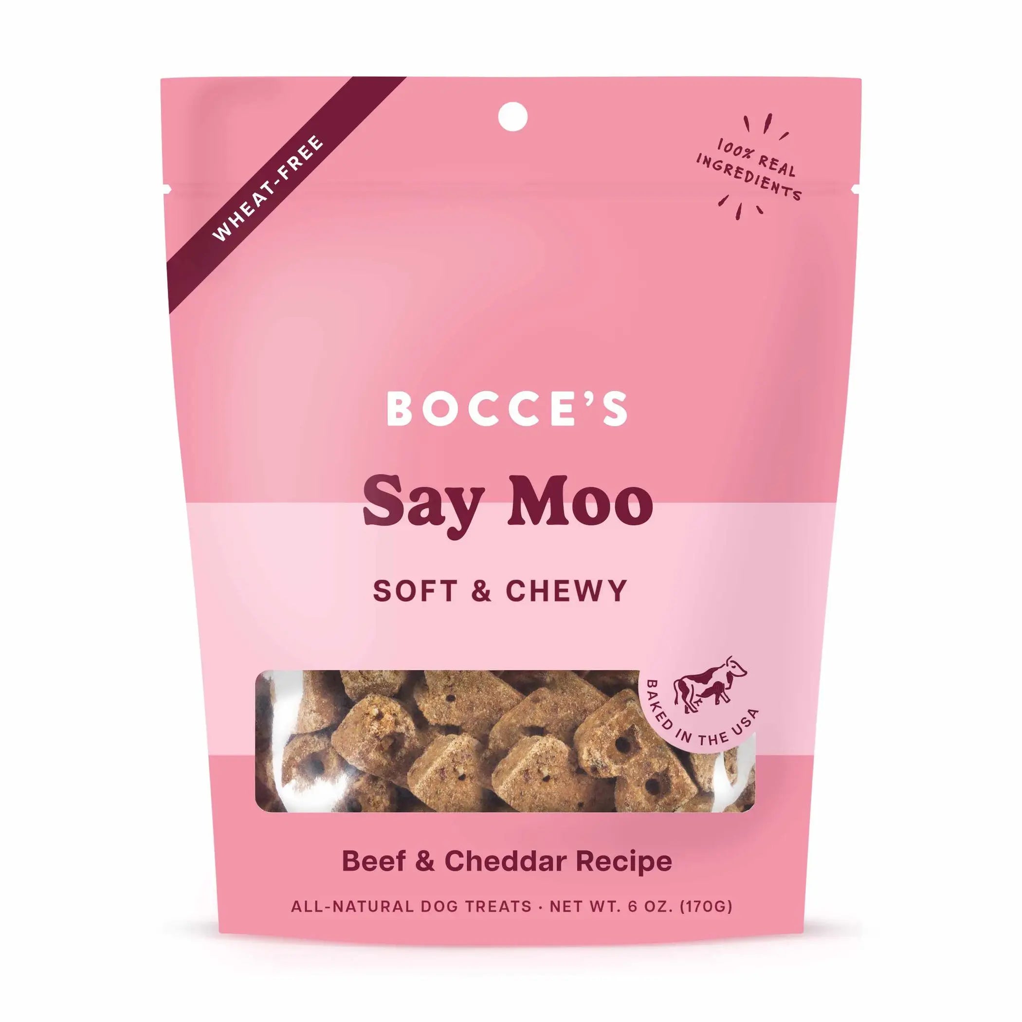 Bocce's Bakery Say MOOOO Soft & Chewy Dog Treats 6oz Bocce's Bakery