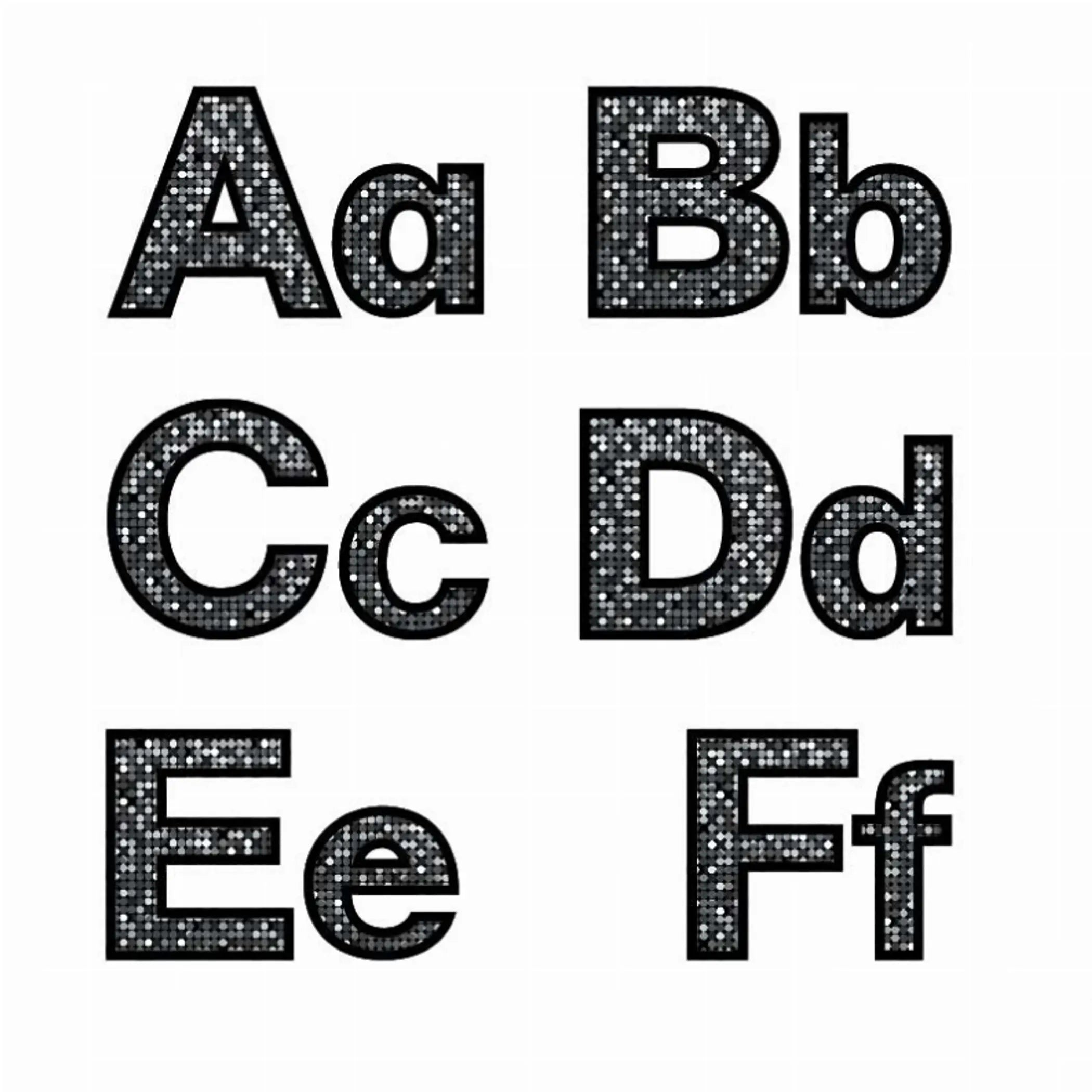 Bodacious Black Punch-Out Letters Hygloss Products