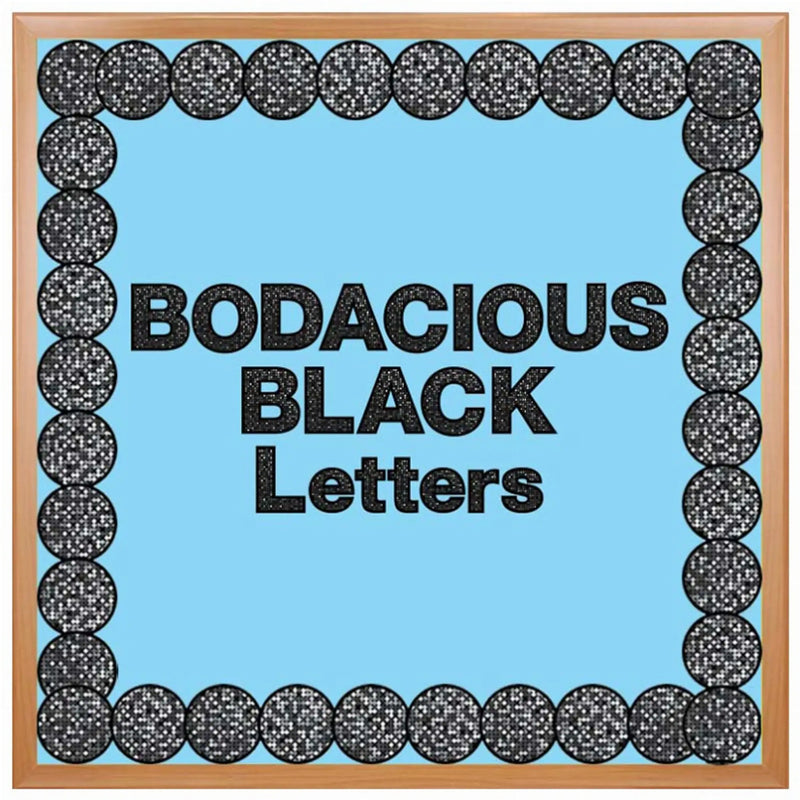 Bodacious Black Punch-Out Letters Hygloss Products
