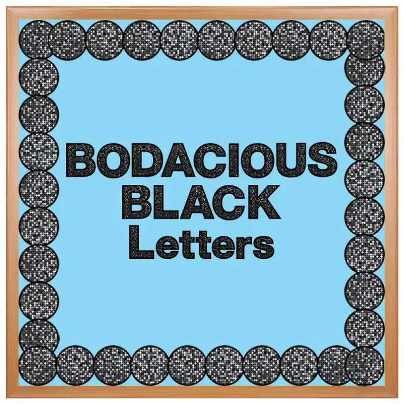 Bodacious Black Punch-Out Letters Hygloss Products