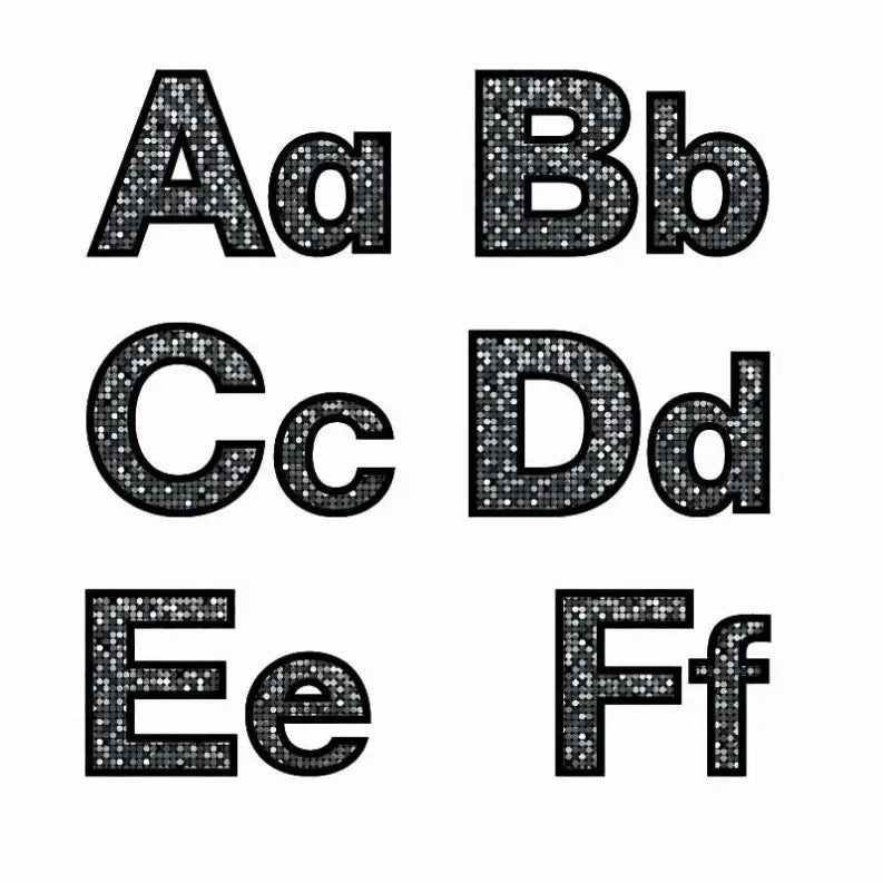 Bodacious Black Punch-Out Letters Hygloss Products