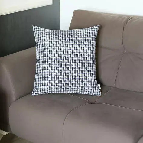 Boho-Chic Houndstooth Jacquard Throw Pillow MIKE & Co. NEW YORK
