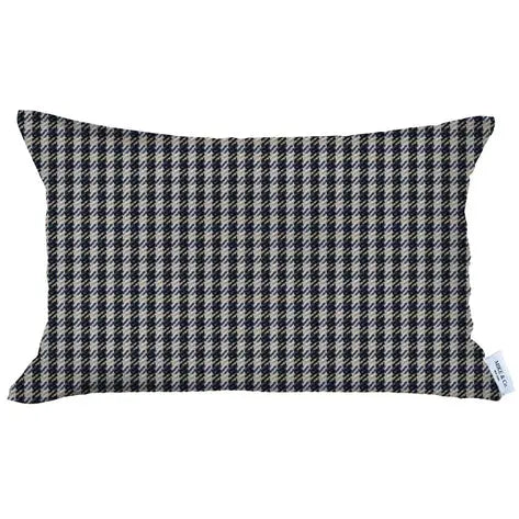 Boho-Chic Houndstooth Jacquard Throw Pillow MIKE & Co. NEW YORK