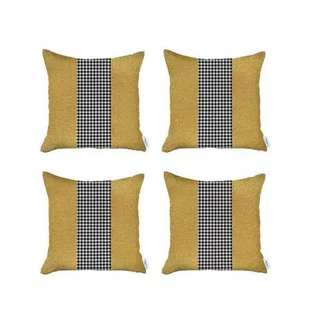 Boho-Chic Houndstooth Jacquard Throw Pillow MIKE & Co. NEW YORK