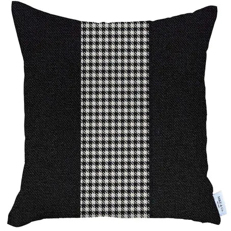 Boho-Chic Houndstooth Jacquard Throw Pillow MIKE & Co. NEW YORK