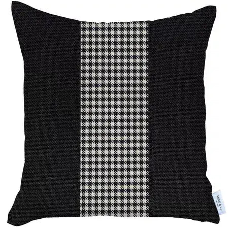 Boho-Chic Houndstooth Jacquard Throw Pillow MIKE & Co. NEW YORK