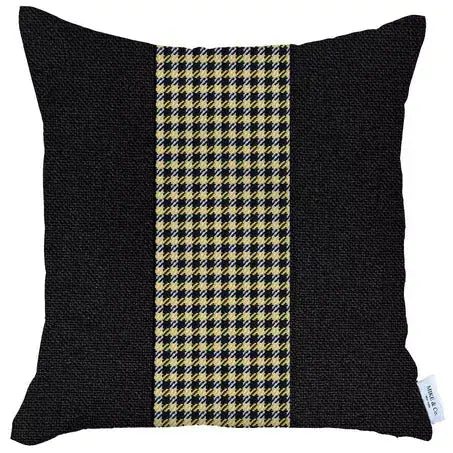Boho-Chic Houndstooth Jacquard Throw Pillow MIKE & Co. NEW YORK